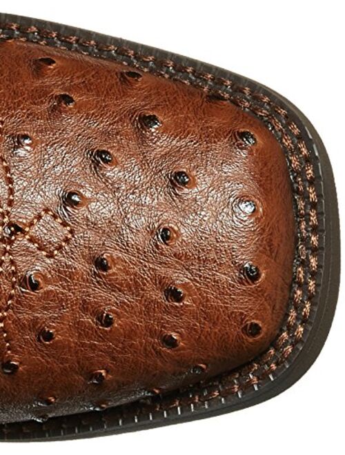 Roper Square Toe Faux Ostrich Western Boot