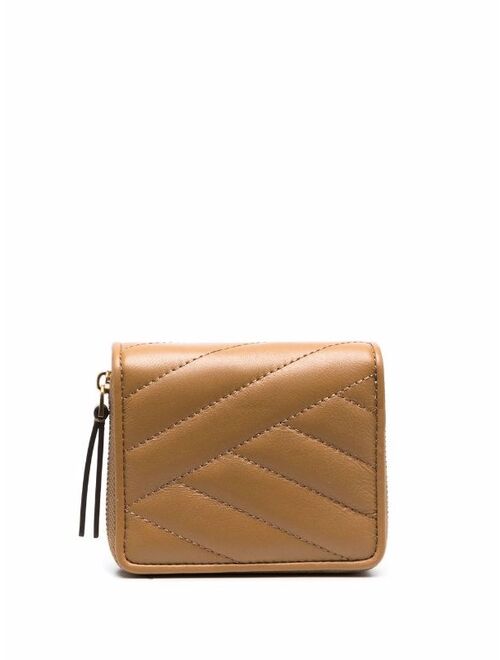 Tory Burch zip-up leather purse