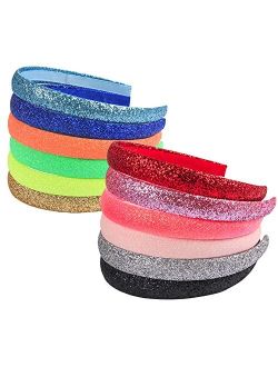 WANYU LIFE glitter headbands for girls
