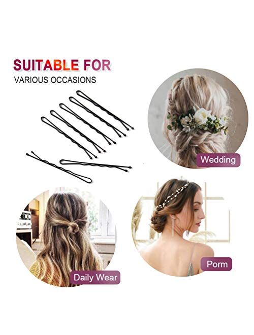 OTURGC Bobby Pins,Colorful Hair Pins with Cute Box,Metal Bobby Pins for Thick Hair,Great for All Hair Types Hair Pins for Girls Women (2.16 Inch),multicolor