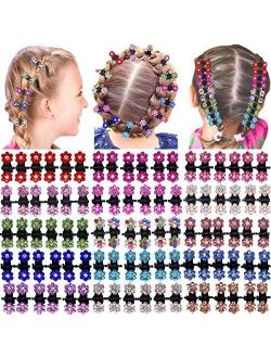 CELLOT 90 Pieces Girls Hair Claw Clips Crystal Rhinestones Tiny Hair Clips Mix Colored Flower Hair Bangs grips Butterfly Hair Clips for Kids Women Hair Accessories (6 X15