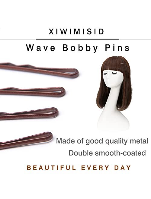XIWIMISID Bobby Pins Black 100 Count Hair Pins for Women Lady Girls Kids With Box Everyday Essential Hair Accessories Great for All Hair Types 100 Pcs (2 inch)