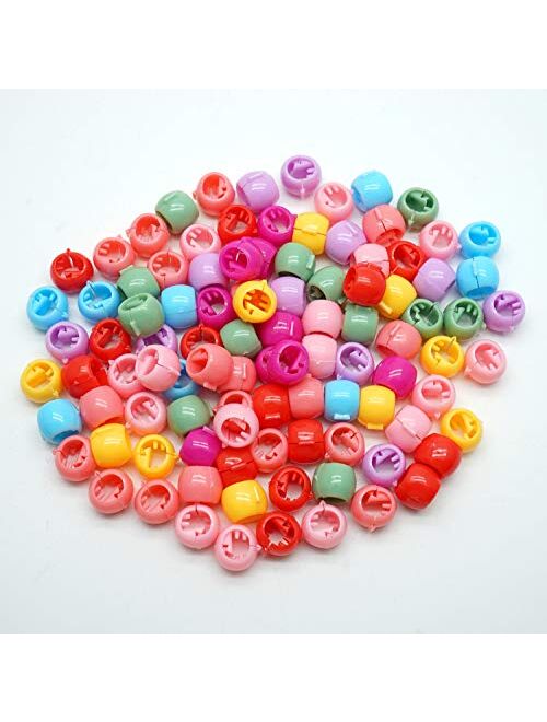 CELLOT 200PCS Kids Hair Bangs with Gift Box Mini Hair Claw Clip Hair Pin Hair Accessories Clips for Little Baby Girls Toddlers Teens Children (Bean and Flower)