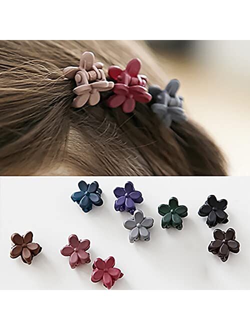 COREXI 80 Piece Mini Hair Clips for Girls,Cute Candy Colors Flower Hair Pins for Toddlers Bangs Kids Children and Women Hair Bangs Little Clips Accessories