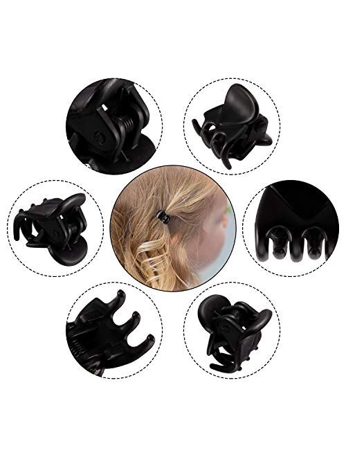 YOHAMA Mini Hair Claw Clips Great for Design Kids and Adult Hairstyles Decoration Buns, Pining Bangs Strong Grip Multifunction Clamp Clips.