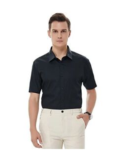 Beninos Men's Short Sleeve Dress Shirt