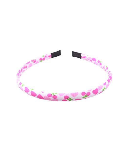 Prosflyous 10PCS Plain Headbands Satin Craft Headband 1cm DIY Headband Colorful Satin Coverd Headband for Girls and Women hair accessories for girls