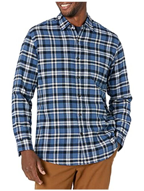 Amazon Essentials Men's Regular-fit Long-Sleeve Flannel Shirt