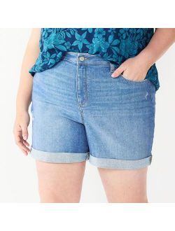 Plus Size Sonoma Goods For Life Highrise Curvy Denim Shorts