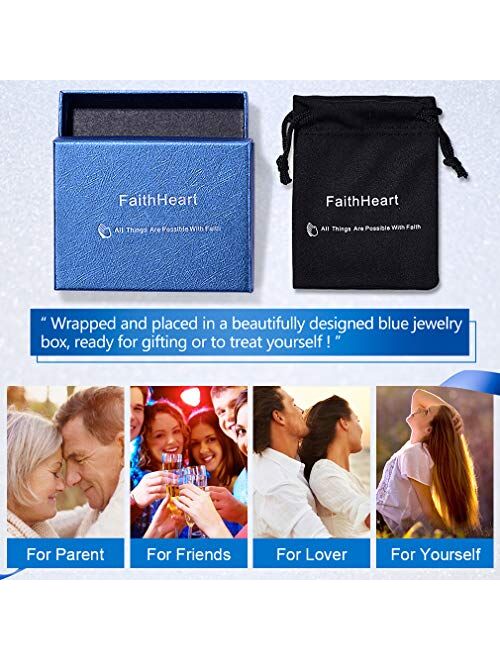 FaithHeart Puzzle Matching Necklace Personalized Custom BFF Pendant Necklaces Set for Women Men Family/Team/Classmates Names Jewelry
