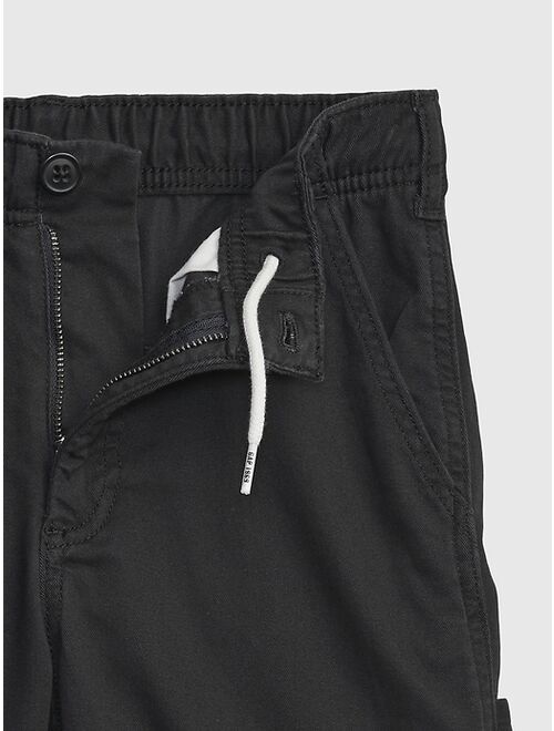 Gap Teen Cotton Solid Zipper Fly Utility Shorts