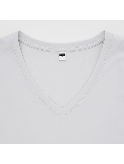 Uniqlo Supima Cotton V-Neck Short-Sleeve T-Shirt