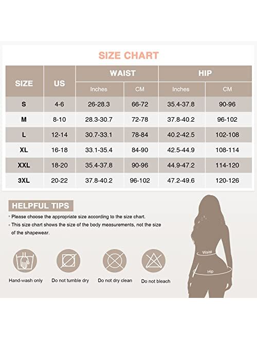 FeelinGirl Shapewear for Women Tummy Control Fajas Post Surgery Compression Body Shaper with Open Crotch