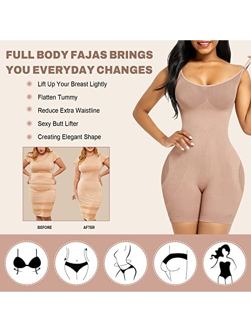 Lover-Beauty Body Shaper for Women Seamless Shapewear Butt Lifter Tummy Control Bodysuits Full Body Fajas Colombianas