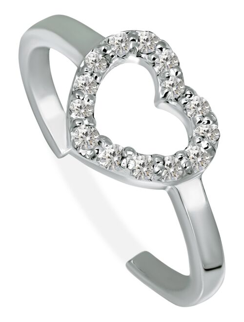 Giani Bernini Cubic Zirconia Heart Toe Ring, Created for Macy's