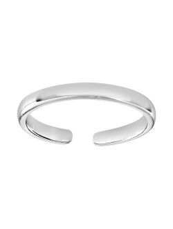 PRIMROSE Plated Sterling Silver Polished Band Toe Ring