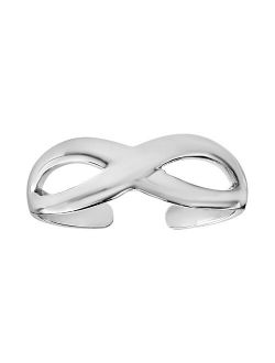 PRIMROSE Sterling Silver Infinity Band Toe Ring