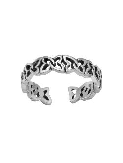 PRIMROSE Sterling Silver Butterfly Toe Ring