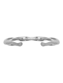 PRIMROSE Polished Sterling Silver Twisted Toe Ring