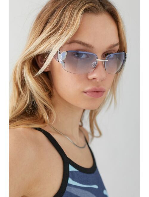 Urban Outfitters Mimi Butterfly Shield Sunglasses