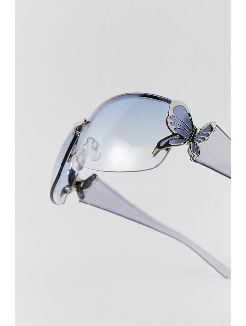 Urban Outfitters Mimi Butterfly Shield Sunglasses