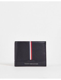 downtown flag wallet in black