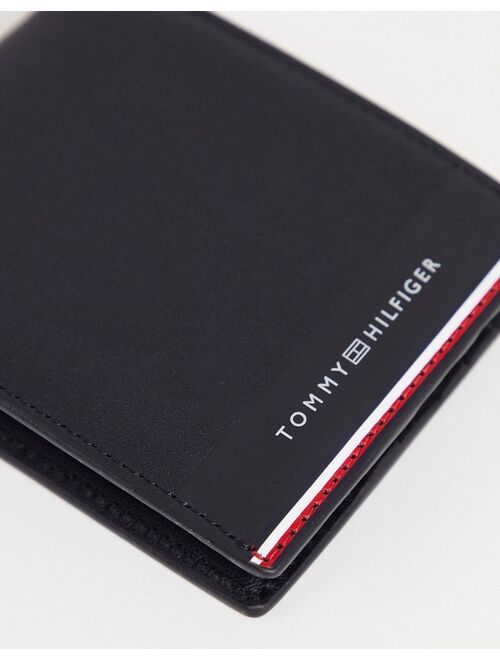 Tommy Hilfiger commuter leather wallet in black