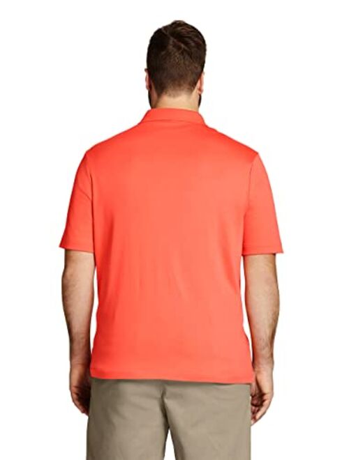 Lands' End Men's Short Sleeve Super Soft Supima Polo Shirt with Pocket