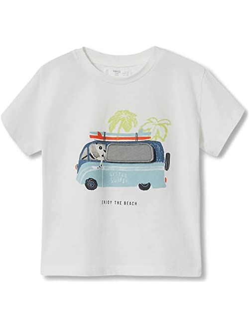 MANGO Kids Cotton Crew Neck T-Shirt Club (Infant/Toddler/Little Kids)