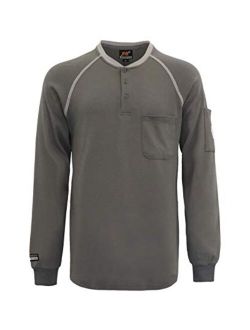KONRECO FR Shirts for Summer Flame Resistant Shirt 5.5oz Light Weight&7oz CAT2 Henley Shirts