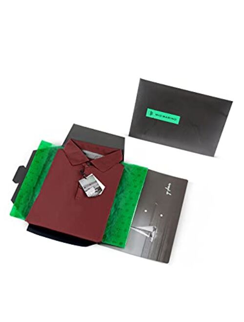 Marino Avenue Mio Marino Golf Polo Shirts for Men - Dry Fit - Ultra-Thin Breathable Fabric