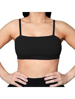 Aoxjox Women's Workout Bandeau Sports Bras Taining Fitness Running Yoga Crop Tank Top