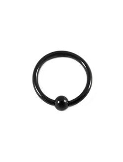 Black Captive Bead Nose Ring 18 Gauge (18G - 1mm) 3/8" Sold Individually