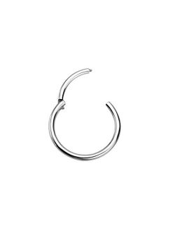 16G Hinged Stainless Steel Segment Hoop Ring 5/16" - 1 Piece