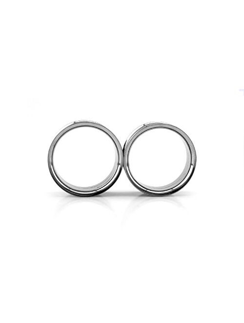 Urban Body Jewelry 0 Gauge (0G - 8mm) Stainless Steel Taper & Tunnel Ear Stretching Kit (4 Pieces)