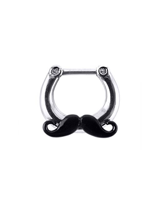 Urban Body Jewelry 14G Mustache Septum Clicker