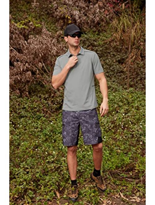 GRACE KARIN Mens Polo Shirts Short Sleeve Golf Shirt for Men Tactical Shirts Tennis Casual T-Shirt