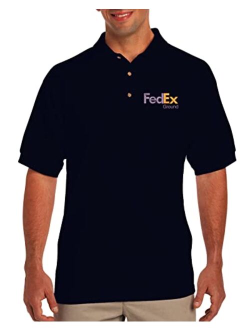 ALLNTRENDS FedEx Men's Polo T Shirt Embroidered FedEx Ground Apparel