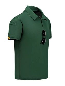 LLdress Men's Golf Polo Shirts Short Sleeve Casual Outdoor Sports Athletic Tennis T-Shirt