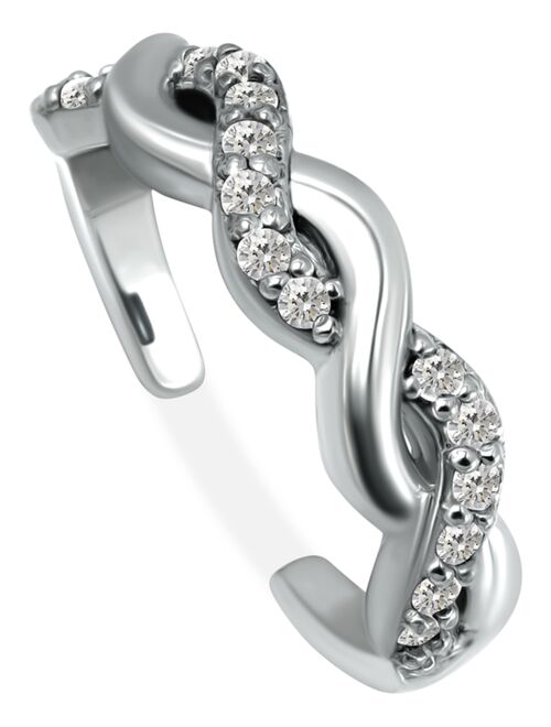 Giani Bernini Cubic Zirconia Infinity Toe Ring, Created for Macy's