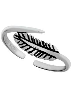 Giani Bernini Sterling Silver Feather Adjustable Toe Ring