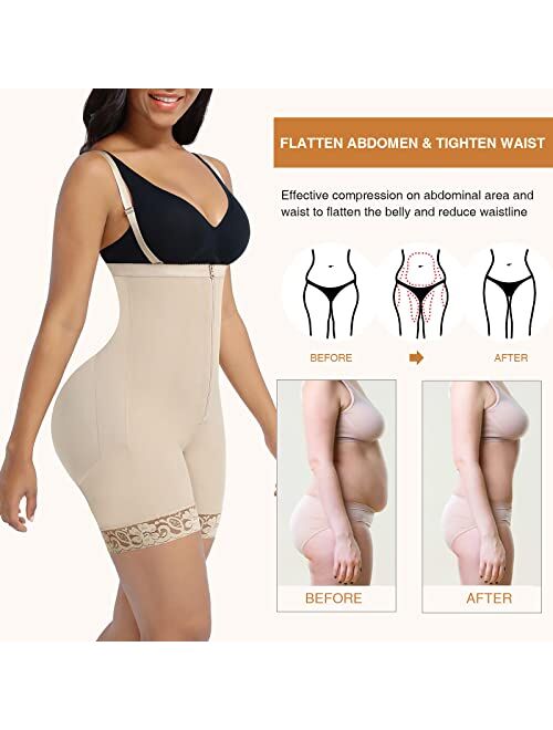 Lover-Beauty Shapewear for Women Tummy Control Body Shaper Butt Lifter Faja Waist Slimmer High Waist Panties