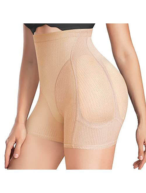 Irisnaya Women Seamless Butt Lifter Padded Shapewear Tummy Control Panties Waist Trainer Body Shaper Hip Enhancer Underwear