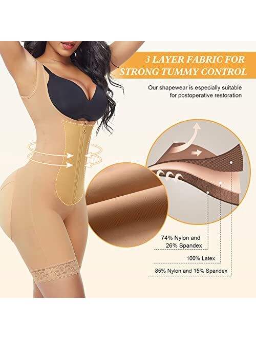 Lover-Beauty Shapewear for Women Tummy Control Full Body Shaper Plus Size Fajas Colombianas Post Surgery Compression Garment