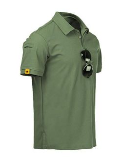 LLdress Men's Golf Polo Shirts Short Sleeve Summer Casual Outdoor Sports Tennis T-Shirt