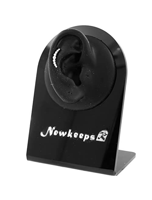 NewkeepsR 20g/18g/16g G23 Titanium Press Fit Threadless Push Pop in Labret Lip Monroe Tragus Earring Stud