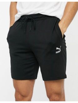 logo jersey shorts in black