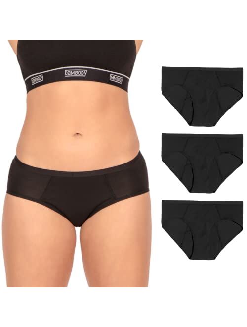Bambody Absorbent Brief: Super Comfy Period Panties | Protective Underwear for Women, Girls and Teens