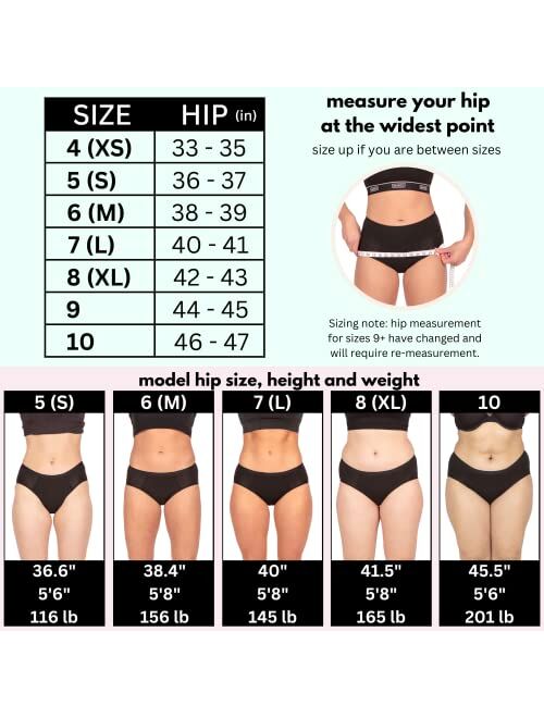 Bambody Absorbent Brief: Super Comfy Period Panties | Protective Underwear for Women, Girls and Teens