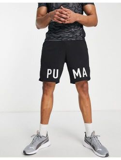 Training logo shorts in black